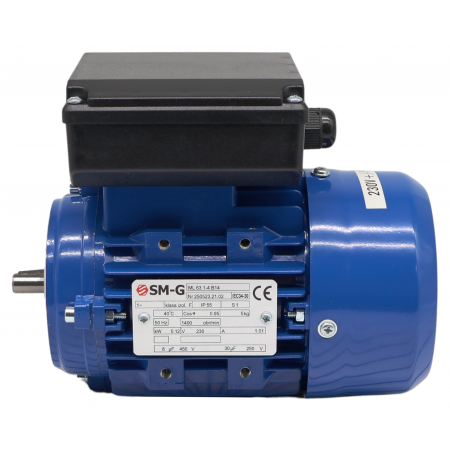 SILNIK ELEKTRYCZNY 0,12kW 230V 1400obr 1FAZOWY KONDENSATOR PRACY ROZRUCHU
